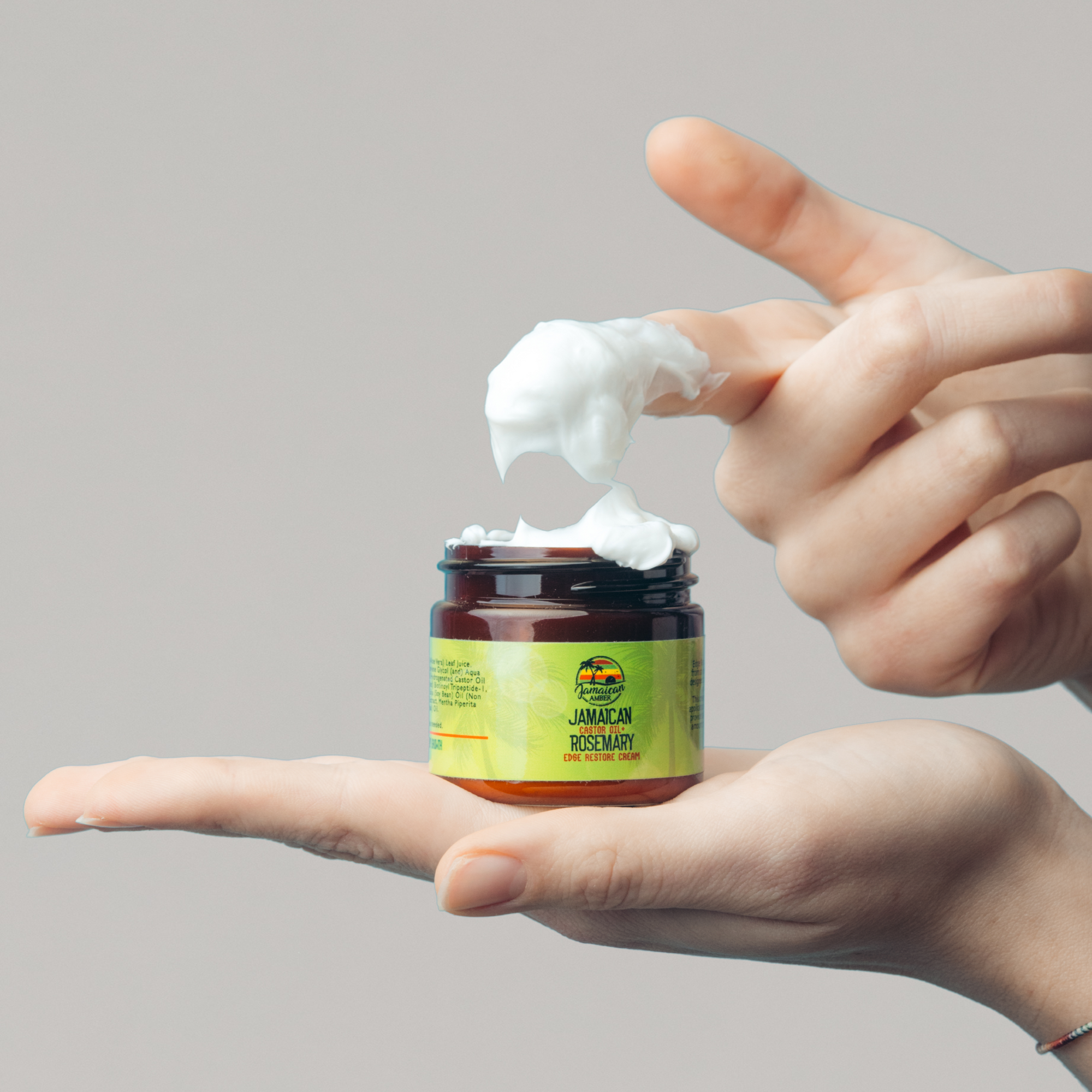 Jamaican Amber Jamaican Castor Oil & Rosemary Edge Restore Cream for Hair 2 oz/60 ml