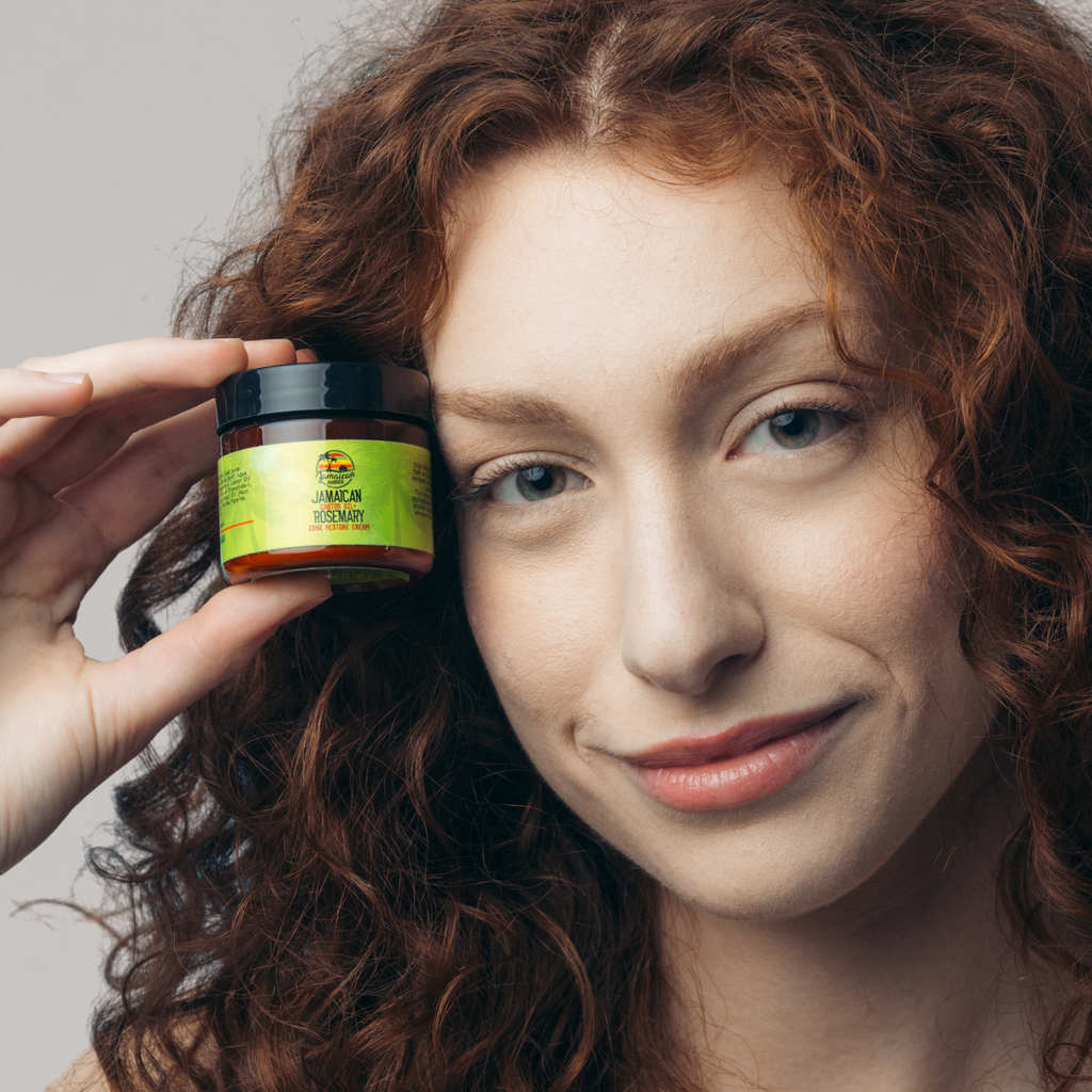 Jamaican Amber Jamaican Castor Oil & Rosemary Edge Restore Cream for Hair 2 oz/60 ml