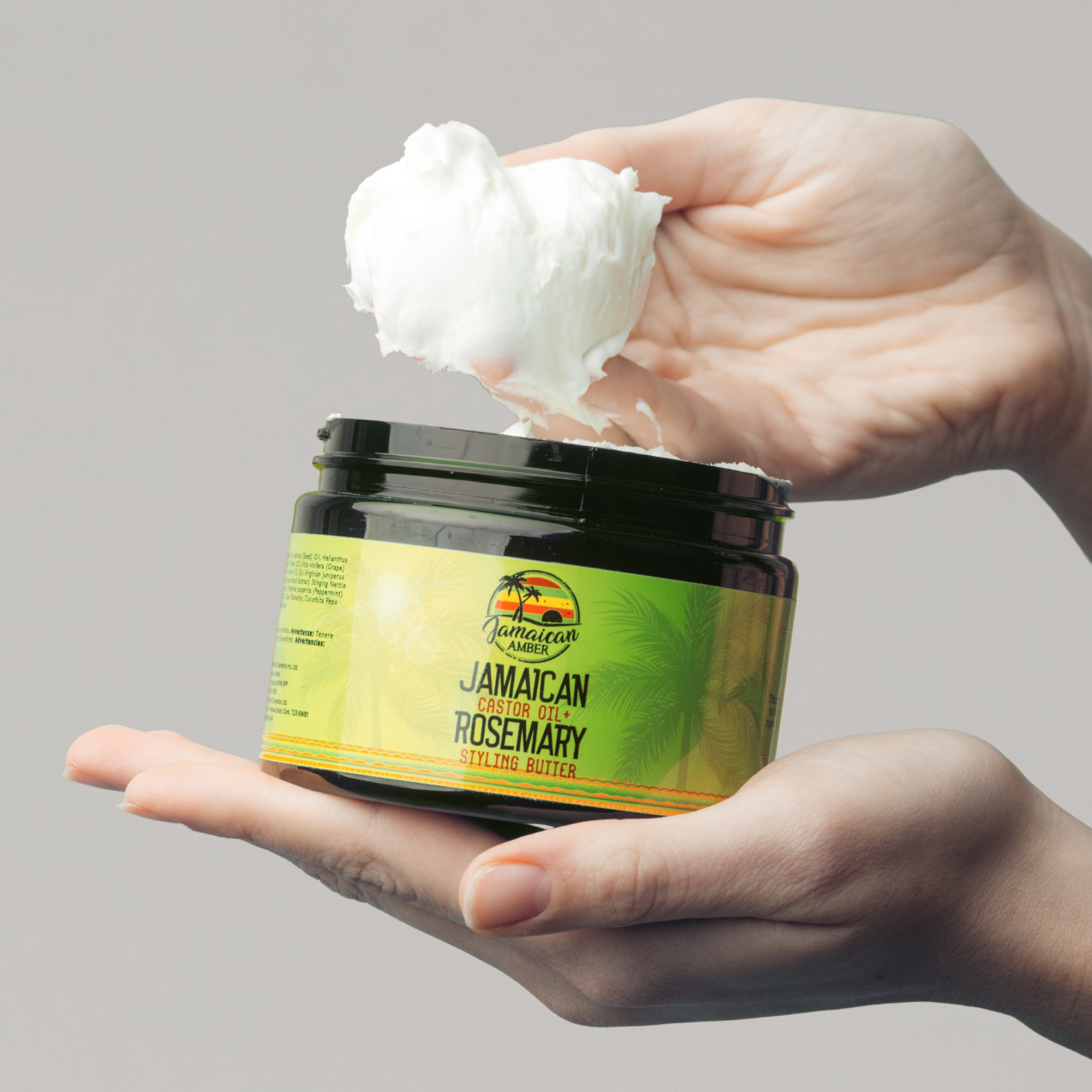 Jamaican Amber Jamaican  Castor Oil & Rosemary Hair Styling Butter 12 oz/354 ml