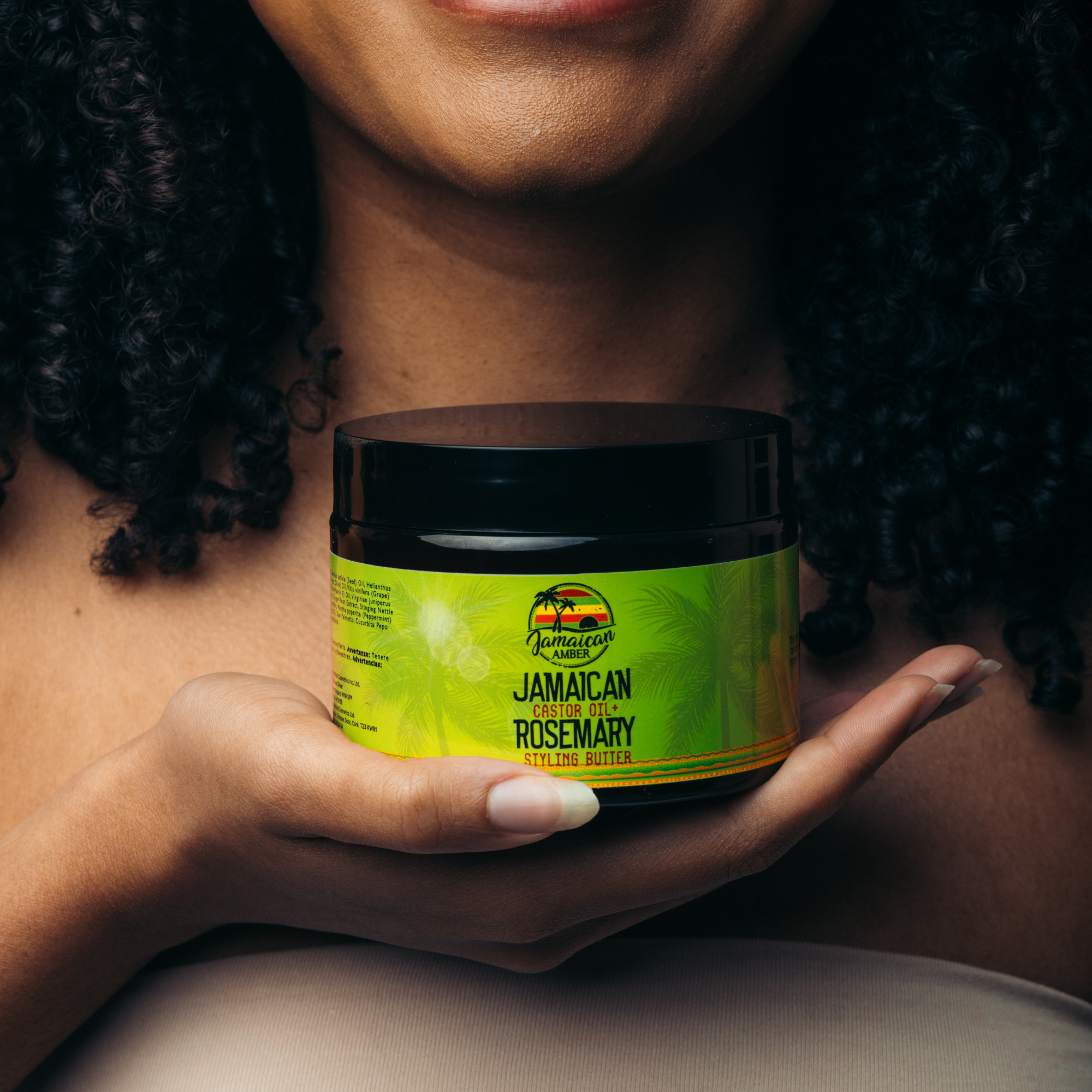 Jamaican Amber Jamaican  Castor Oil & Rosemary Hair Styling Butter 12 oz/354 ml
