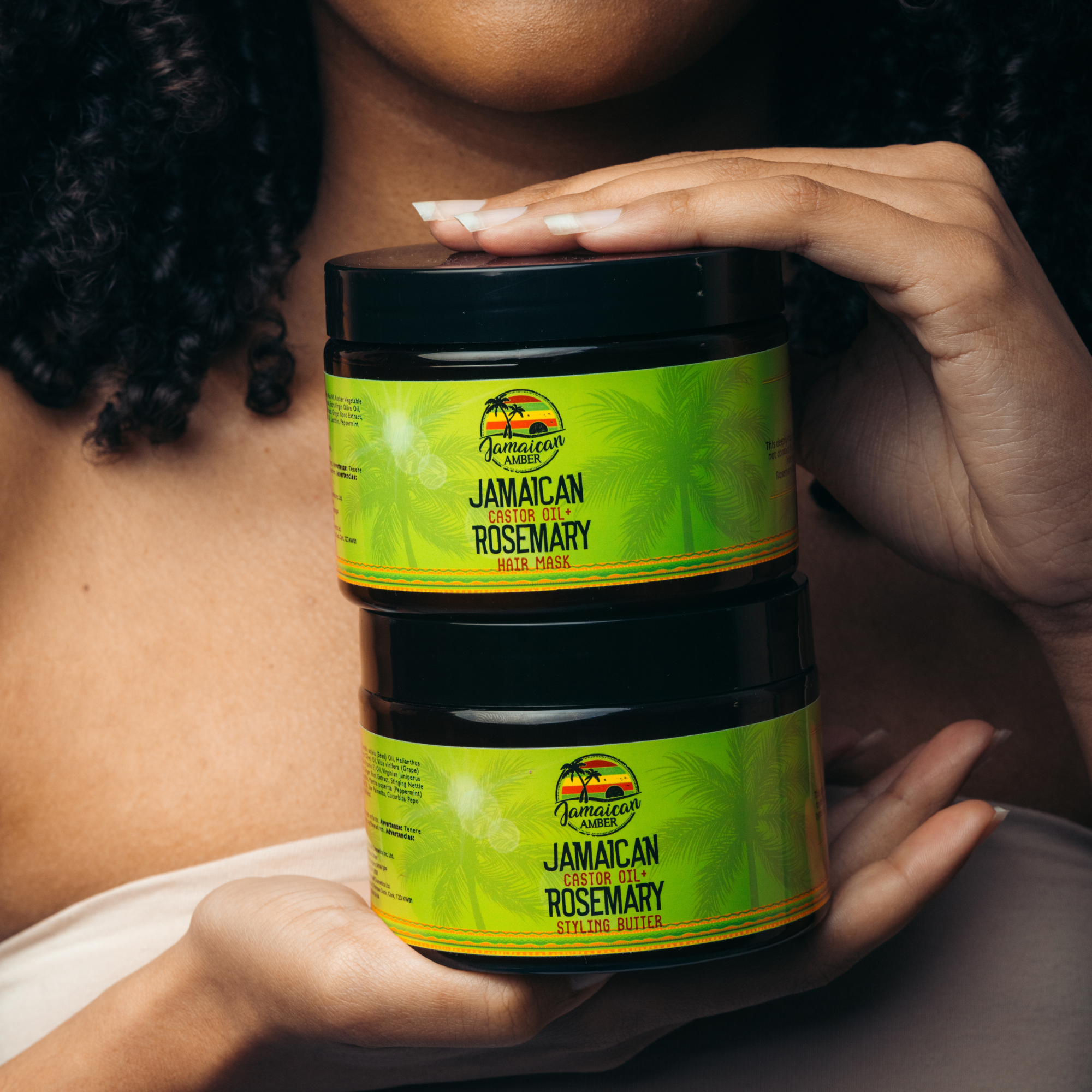 Jamaican Amber Jamaican  Castor Oil & Rosemary Hair Mask 12 oz/354 ml