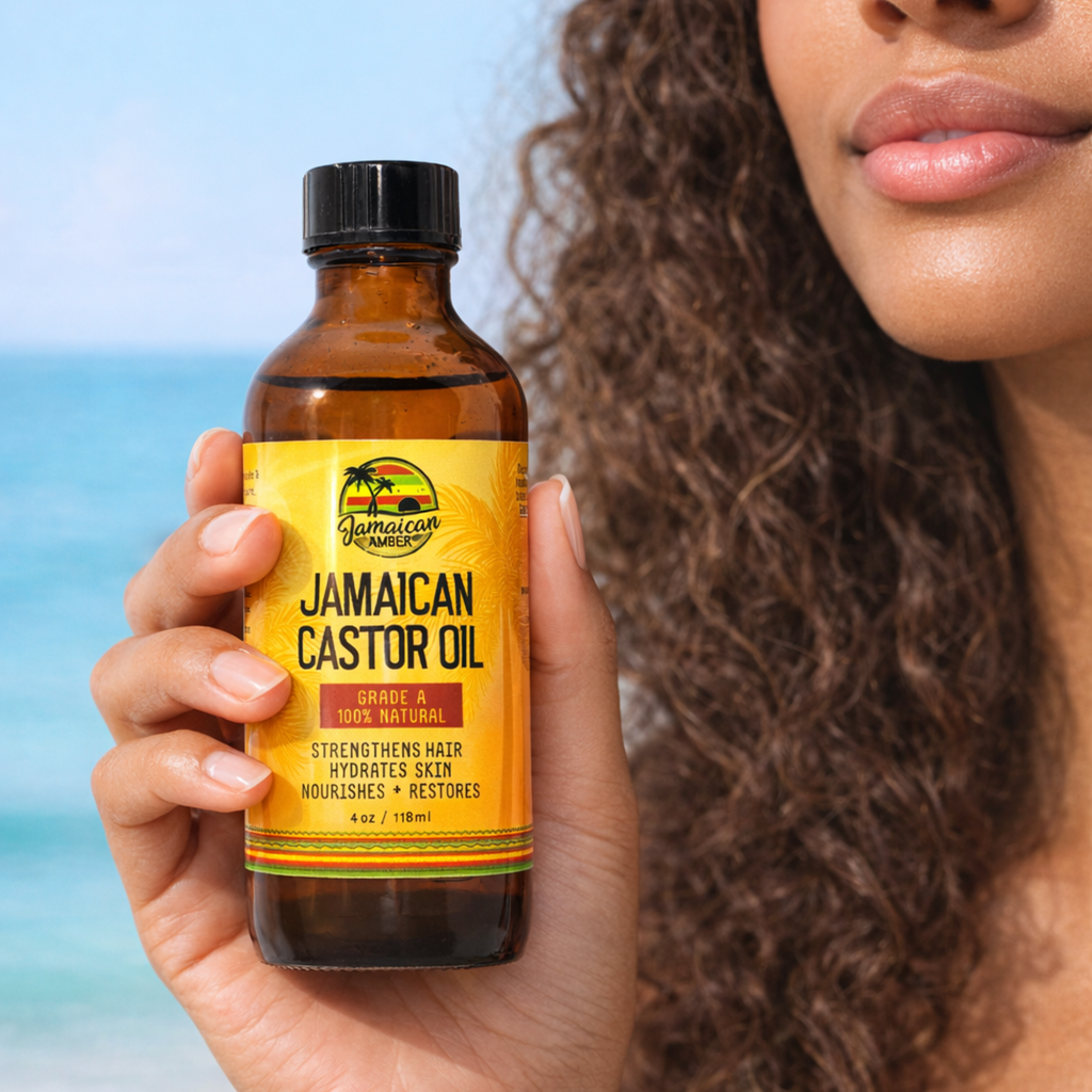 Jamaican Amber Jamaican Castor Hair / Body Oil 4 oz/118 ml