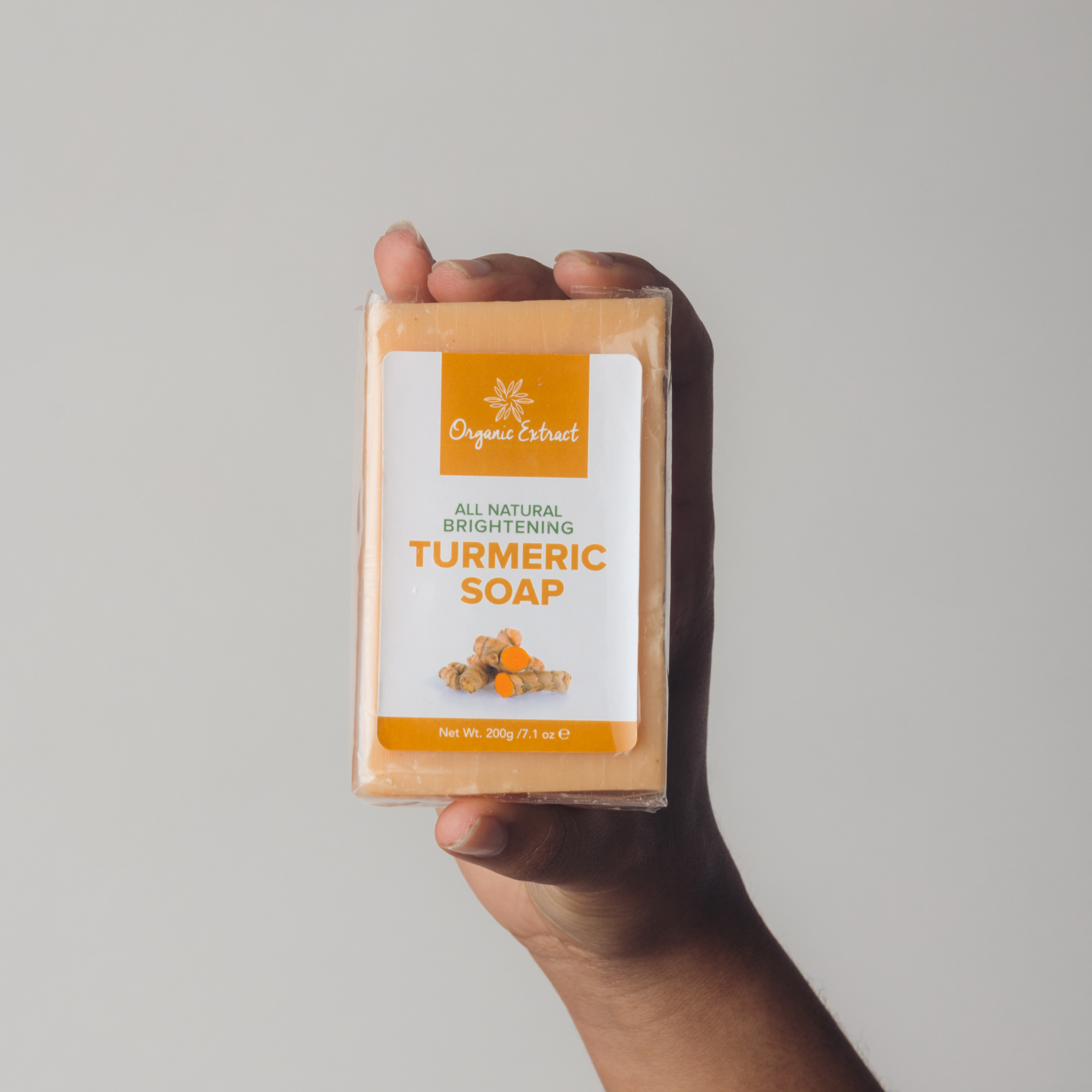 Organic Extract Turmeric Soap 7 oz/ 200gr