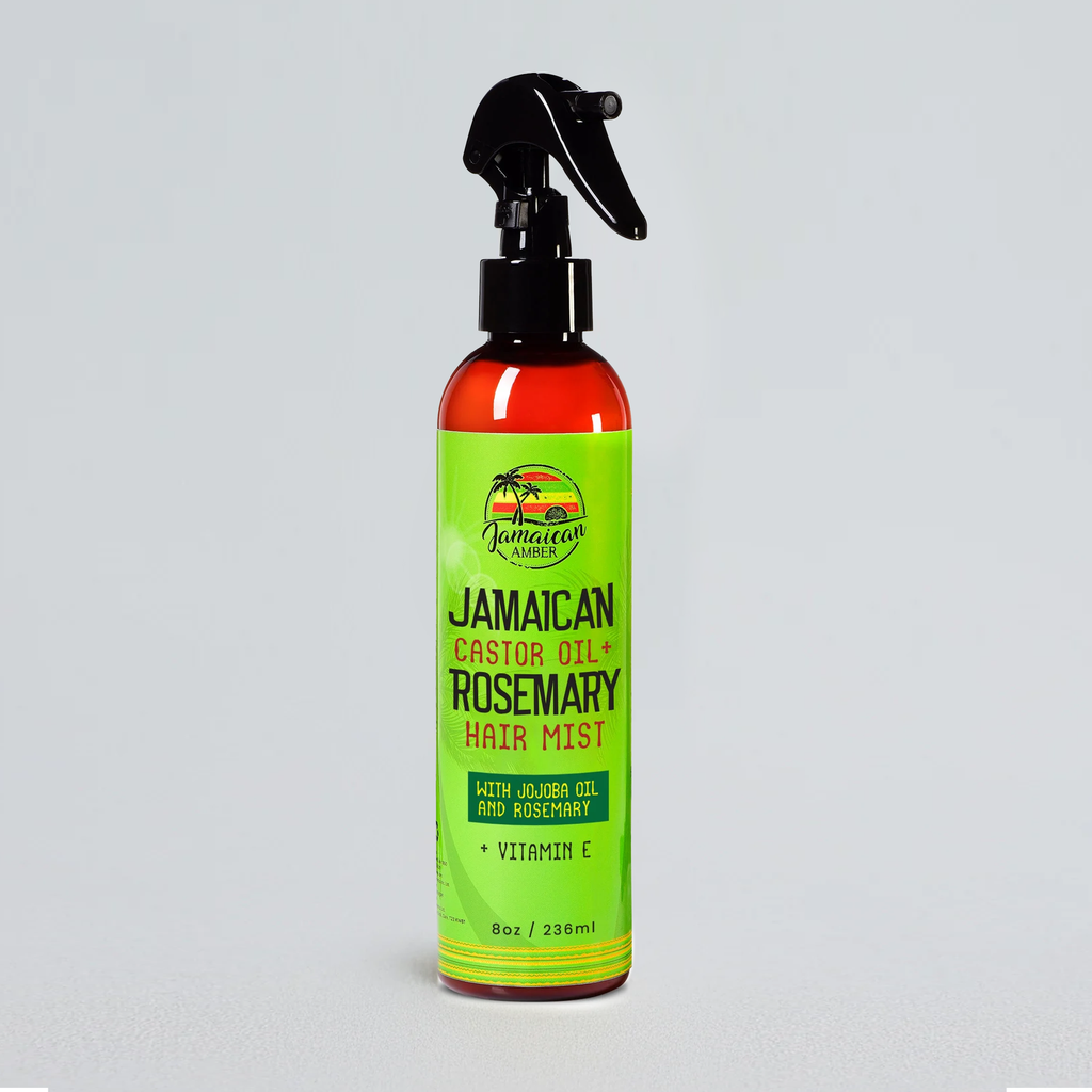 Jamaican Amber Jamaican Castor Oil & Rosemary Leave in Hair Mist 8 oz/236 ml