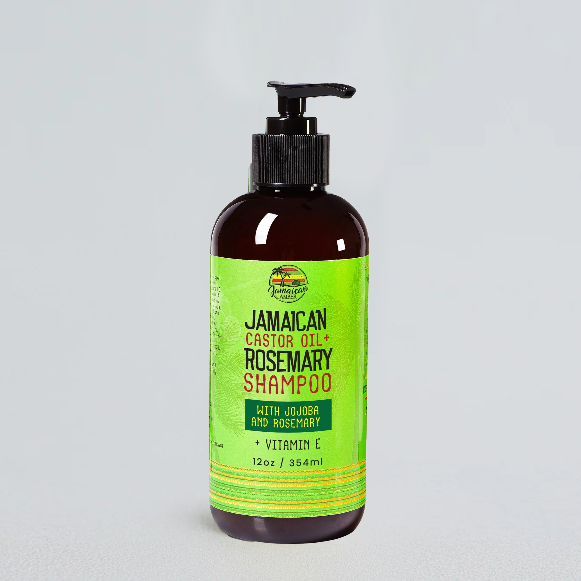 Jamaican Amber Jamaican Castor Oil & Rosemary Hair Shampoo 12 oz/354 ml