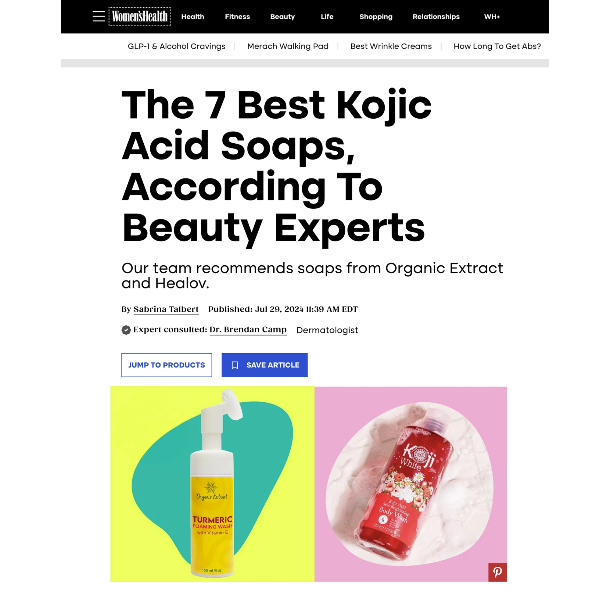 Organic Extract Turmeric Foaming Wash 5 oz/ 150ml